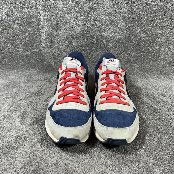 Nike Internationalist CW7635-991 Mens Size 11 Gray Blue Retro Running Shoes Used - Picture 3 of 13